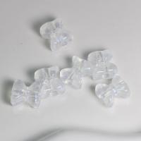 Perles acryliques transparentes, Acrylique, Noeud papillon, DIY, transparent, 14x15mm, Environ 480PC/sac, Vendu par sac