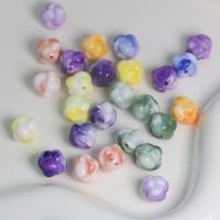 Opaque Acrylic Beads, Flower Bud, DIY, more colors for choice, 12mm, Sold By Bag