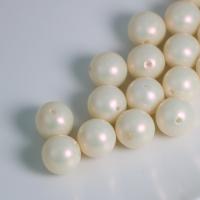Čvrsta Boja akril perle, Krug, možete DIY, bijel, 16mm, Prodano By Torba
