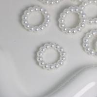 Acrylic Linking Ring, Donut, vintage & DIY, white, 23mm, Approx 250PCs/Bag, Sold By Bag