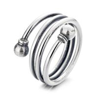 925 Sterling Silver Finger Rings, Antique finish, fashion jewelry & multilayer & Unisex & different styles for choice, nickel, lead & cadmium free, Sold By PC