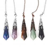 Gemstone Pendants Jewelry with Brass plated fashion jewelry & Unisex nickel lead & cadmium free Sold By PC