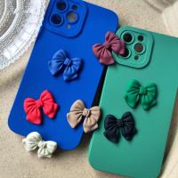 Mobile Phone DIY Decoration Acrylic Bowknot painted cute Sold By PC