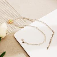 Zinc Alloy Jewelry Necklace with Seedbead with 5CM extender chain Flower fashion jewelry & for woman nickel lead & cadmium free Length Approx 39 cm Sold By PC