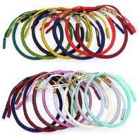 cordon de polyester bracelet, unisexe & tressé, plus de couleurs à choisir, Longueur:Environ 7-10.2 pouce, Vendu par PC