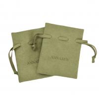 Jewelry Pouches Bags Non-woven Fabrics green Sold By PC