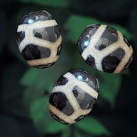 Ágata natural tibetano Dzi Beads, Ágata tibetana, joias de moda & DIY, 14x16mm, vendido por PC
