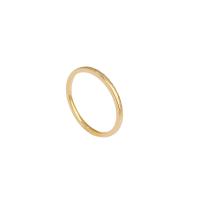 Brass Finger Ring, real gold plated, fashion jewelry & different size for choice & for woman, golden, Sold By PC