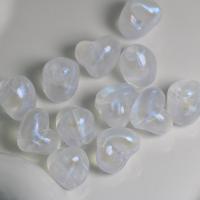 Transparent Acrylic Beads, Heart, DIY, clear, 17x14x13mm, Approx 305PCs/Bag, Sold By Bag