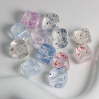 Acrylic Jewelry Beads, Square, DIY, more colors for choice, 16.50mm, Approx 270PCs/Bag, Sold By Bag