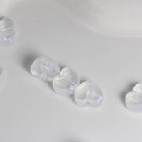 Transparent Acrylic Beads, Heart, DIY, clear, 13x14mm, Approx 460PCs/Bag, Sold By Bag