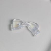 Perles acryliques transparentes, Acrylique, Noeud papillon, DIY, transparent, 29x13.50x6mm, Environ 460PC/sac, Vendu par sac