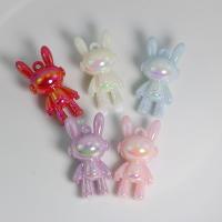 Plastic Pendants Rabbit DIY & luminated Approx Sold By Bag