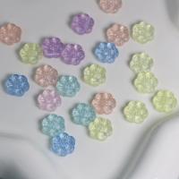 Acrylic Jewelry Beads, Flower, DIY, mixed colors, 12.50x4mm, Approx 1130PCs/Bag, Sold By Bag