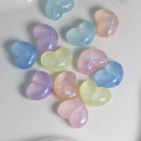 Akryl smycken pärlor, Hjärta, DIY, fler färger för val, 15.70x21x9.40mm, Ca 235PC/Bag, Säljs av Bag