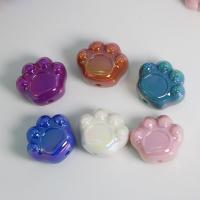 Perles  acrylique plaqué , Griffe, DIY, plus de couleurs à choisir, 28x24mm, Environ 100PC/sac, Vendu par sac