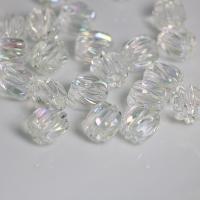 Perles acryliques transparentes, Acrylique, DIY, transparent, 12x13mm, Environ 100PC/sac, Vendu par sac