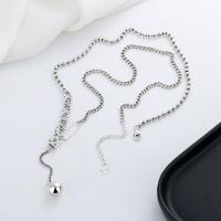 Sweater Chain Necklace 925 Sterling Silver with 1.97inch extender chain Antique finish fashion jewelry & for woman nickel lead & cadmium free Length Approx 21.65 Inch Sold By PC