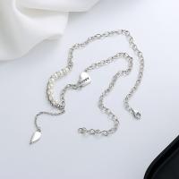 Серебряное ожерелье, 925 пробы, ювелирные изделия моды & Женский, не содержит никель, свинец, длина:Приблизительно 17.72 дюймовый, продается PC