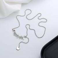 925 Sterling Silver Necklaces Antique finish fashion jewelry & for woman nickel lead & cadmium free Length Approx 16.54 Inch Sold By PC