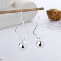 925 Sterling Silver Drop &  Dangle Earrings bright silver color plated fashion jewelry & for woman nickel lead & cadmium free Sold By Pair