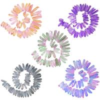 Crystal Quartz Points Multi-Color Electroplating DIY 13mm - 42mm Sold Per Approx 14.96-15.94 Inch Strand