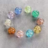 Fashion Glass Beads Round plated DIY Sold By PC