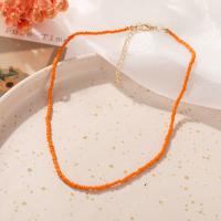 Seedbead Halskette, mit Verlängerungskettchen von 7.5CM, Modeschmuck & für Frau, keine, frei von Nickel, Blei & Kadmium, Länge:ca. 40 cm, verkauft von PC