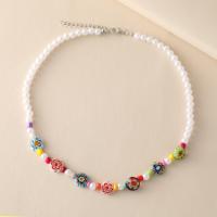 Glass Seed Beads Necklace, Seedbead, with Plastic Pearl, fashion jewelry & different styles for choice & for woman, nickel, lead & cadmium free, Sold By PC