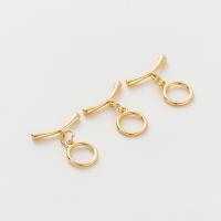 Brass Toggle Clasp high quality plated DIY Sold By Bag
