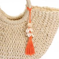 Cotton Thread Bag Pendant, with Shell, multifunctional, more colors for choice, 250mm, Sold By PC