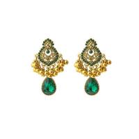 Tibetan Style Drop Earring, plated, different styles for choice & for woman & with rhinestone, 30-48mm, Sold By Pair
