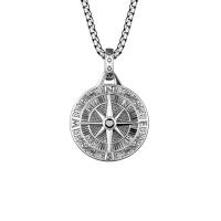 304 Stainless Steel Necklace Compass fashion jewelry & for man original color Length Approx 23.6 Inch Sold By PC