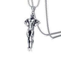 Titanium Steel Necklace, fashion jewelry & for man, original color, Length:Approx 23.6 Inch, Sold By PC