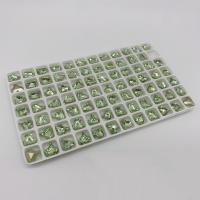 3D Nail Art Decoration, Glass, Heart, DIY, more colors for choice, 8x9mm, 5PCs/Lot, Sold By Lot