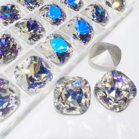 3D Nail Art Decoration, Crystal, DIY, more colors for choice, 18x18mm, 18PCs/Lot, Sold By Lot