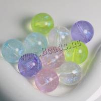 Acrylic Jewelry Beads, Round, DIY & luminated, more colors for choice, 16mm, Approx 215PCs/Bag, Sold By Bag