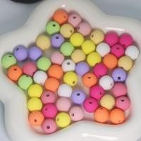 Acrylic Jewelry Beads, Round, stoving varnish, DIY, more colors for choice, 16mm, Approx 100PCs/Bag, Sold By Bag