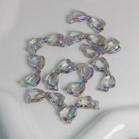 Belagte akryl perler, Bowknot, du kan DIY, flerfarvede, 30x14x5.90mm, Ca. 100pc'er/Bag, Solgt af Bag