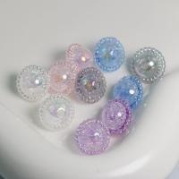 Perles  acrylique plaqué , DIY, plus de couleurs à choisir, 15.70mm, Environ 100PC/sac, Vendu par sac