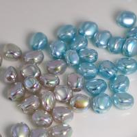 Plated Acrylic Beads, DIY, more colors for choice, 9x11mm, Approx 100PCs/Bag, Sold By Bag