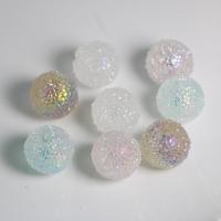 Acrylic Beads, Round, DIY, mixed colors, 19mm, Approx 100PCs/Bag, Sold By Bag