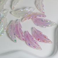 Acrylic Pendants Leaf DIY & luminated Approx Sold By Bag