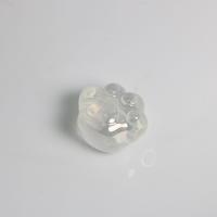 Perles  acrylique plaqué , Griffe, DIY & lumineux, transparent, 22x19mm, Environ 100PC/sac, Vendu par sac