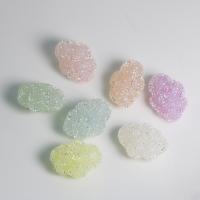 Acrylic Key Chain Findings, Cloud, DIY, mixed colors, 26x19mm, Approx 10PCs/Bag, Sold By Bag