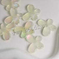 Belagte akryl perler, Butterfly, du kan DIY & luminated, 29.50x21.60x5.80mm, Ca. 100pc'er/Bag, Solgt af Bag