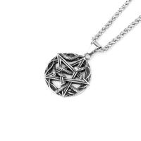 Titanium Steel Necklace, polished, fashion jewelry & different styles for choice & for man, 42.60x36mm, Length:60 cm, Sold By PC