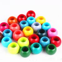 Plastic Beads, Flat Round, DIY, more colors for choice, 10mm, Approx 500PCs/Bag, Sold By Bag