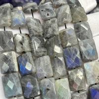 Natural Labradorite Beads, Rectangle, DIY & different size for choice & faceted, Sold Per Approx 39 cm Strand