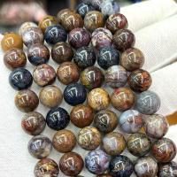 Gemstone Jewelry Beads Pietersite Round DIY Sold Per Approx 39 cm Strand